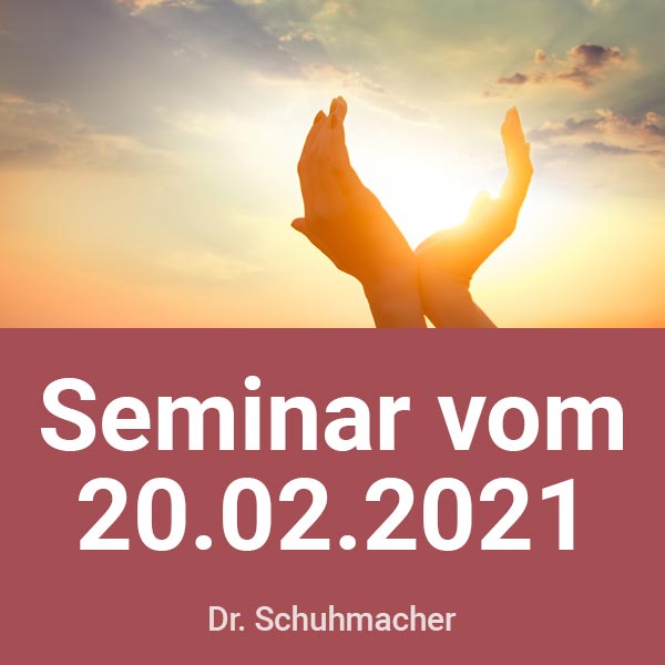 Dr. Guido Schuhmacher Seminar-Aufzeichnung vom 20.02.21 (USB-Stick)
