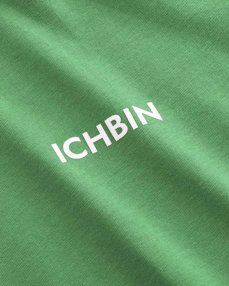 ICHBIN T-Shirt Damen Herzensgüte Grün/Weiß