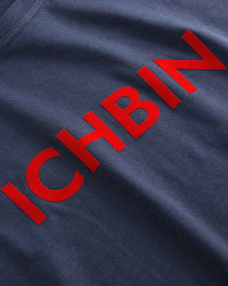ICHBIN T-Shirt Damen Lebensfreude Navy/Rot