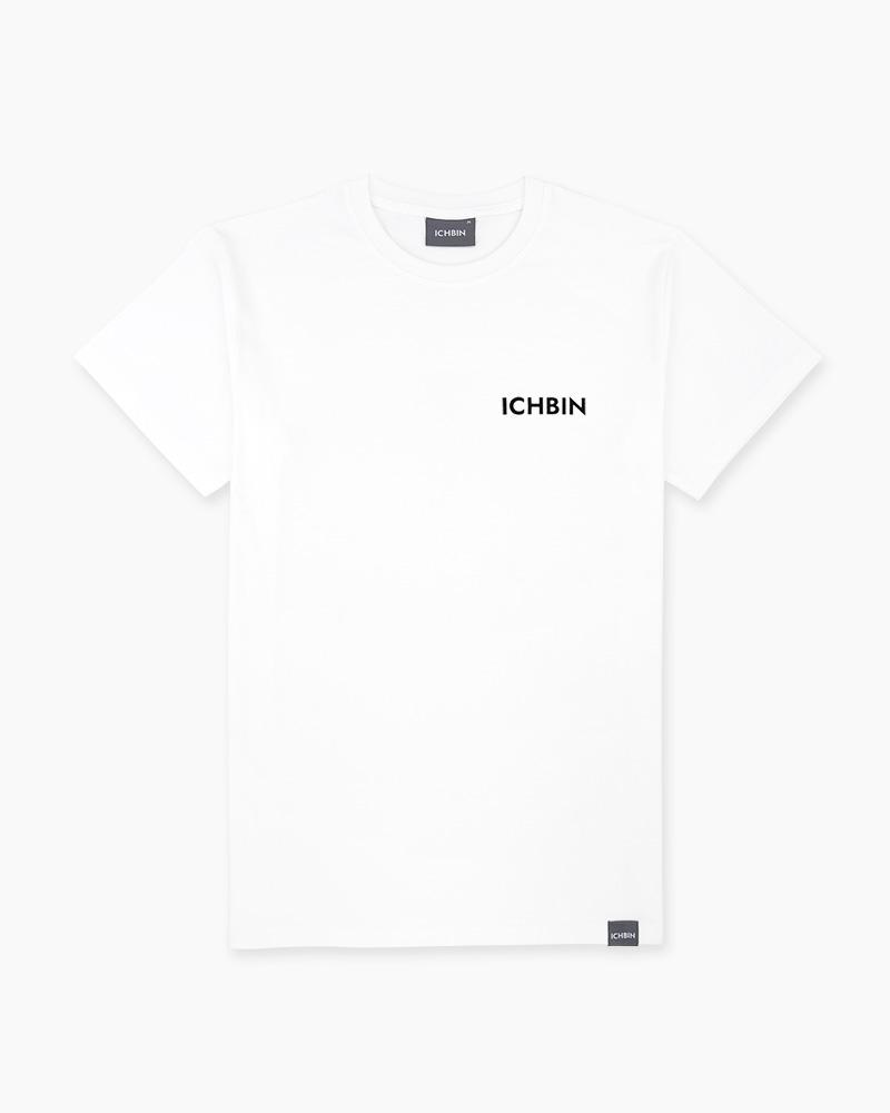 ICHBIN T-Shirt Herren Herzensgüte Weiß/Schwarz