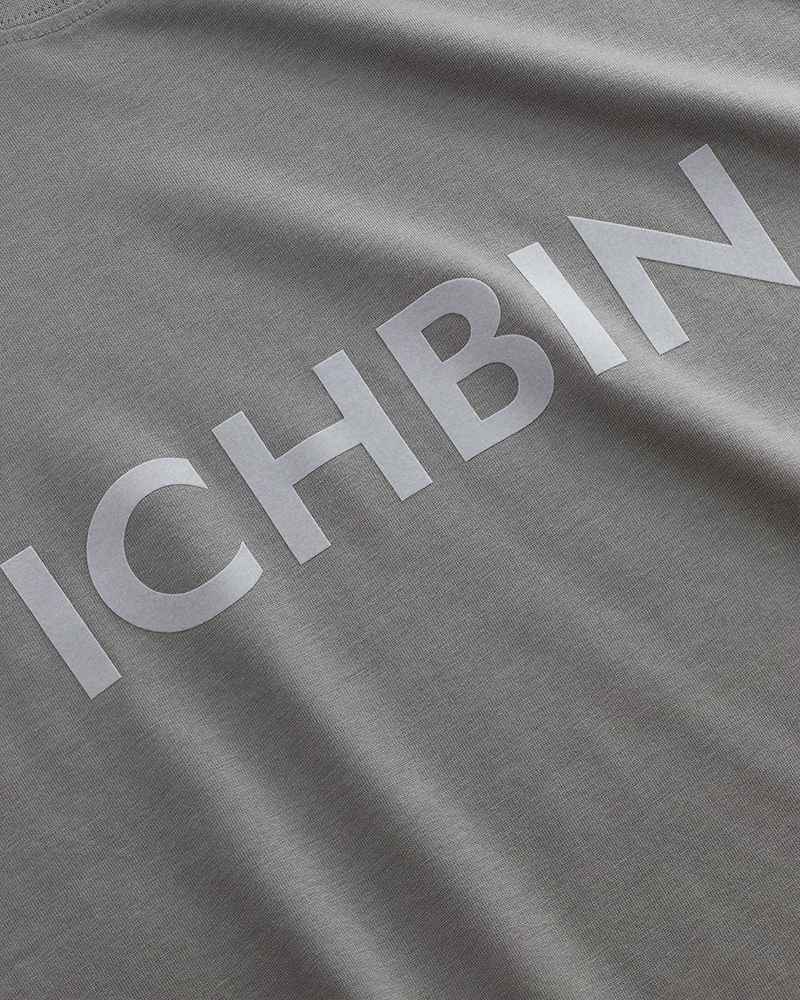 ICHBIN T-Shirt Herren Lebensfreude Grau/Hellgrau