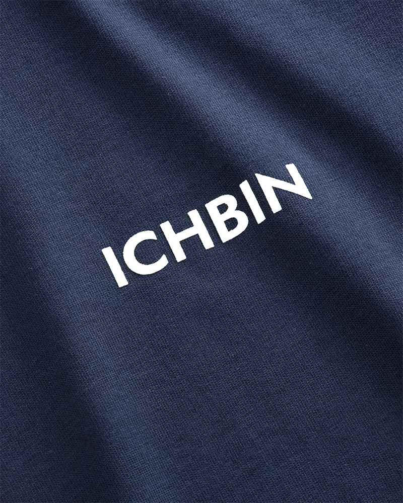 ICHBIN T-Shirt Damen Herzensgüte Navy/Weiß