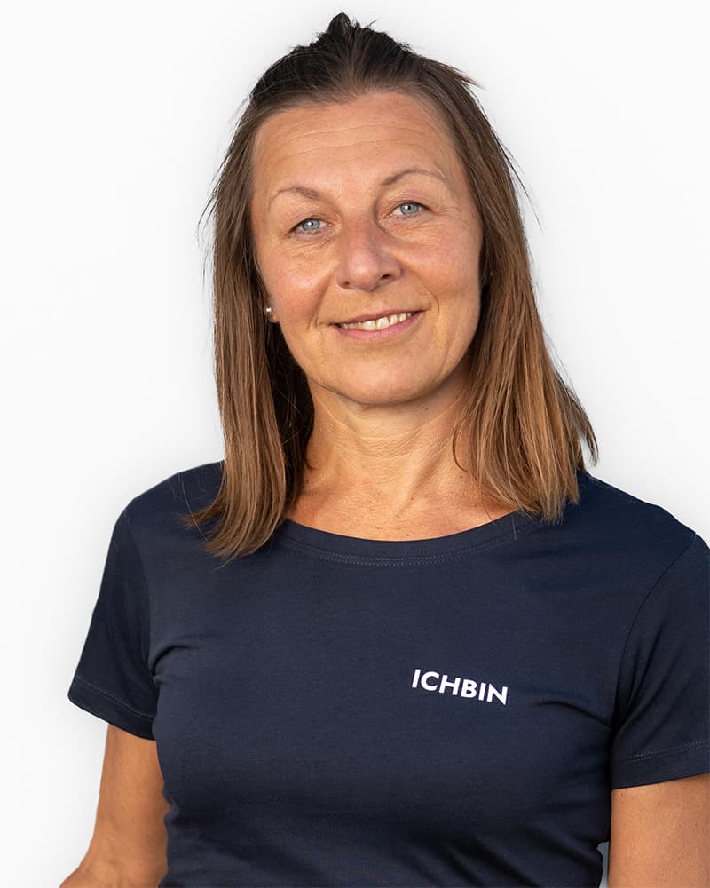 ICHBIN T-Shirt Damen Herzensgüte Navy/Weiß
