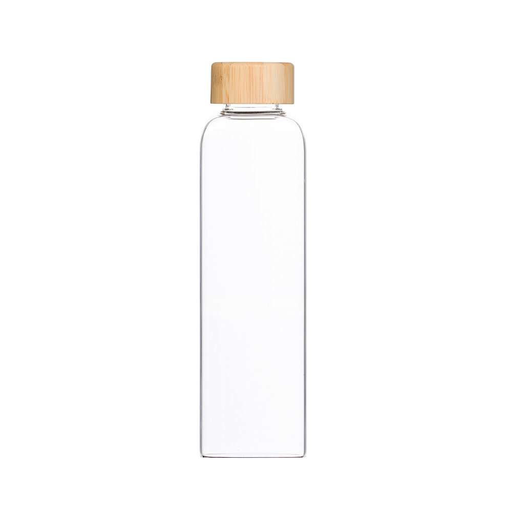 Lotus Vita Glas-Trinkflasche 580ml - Grau