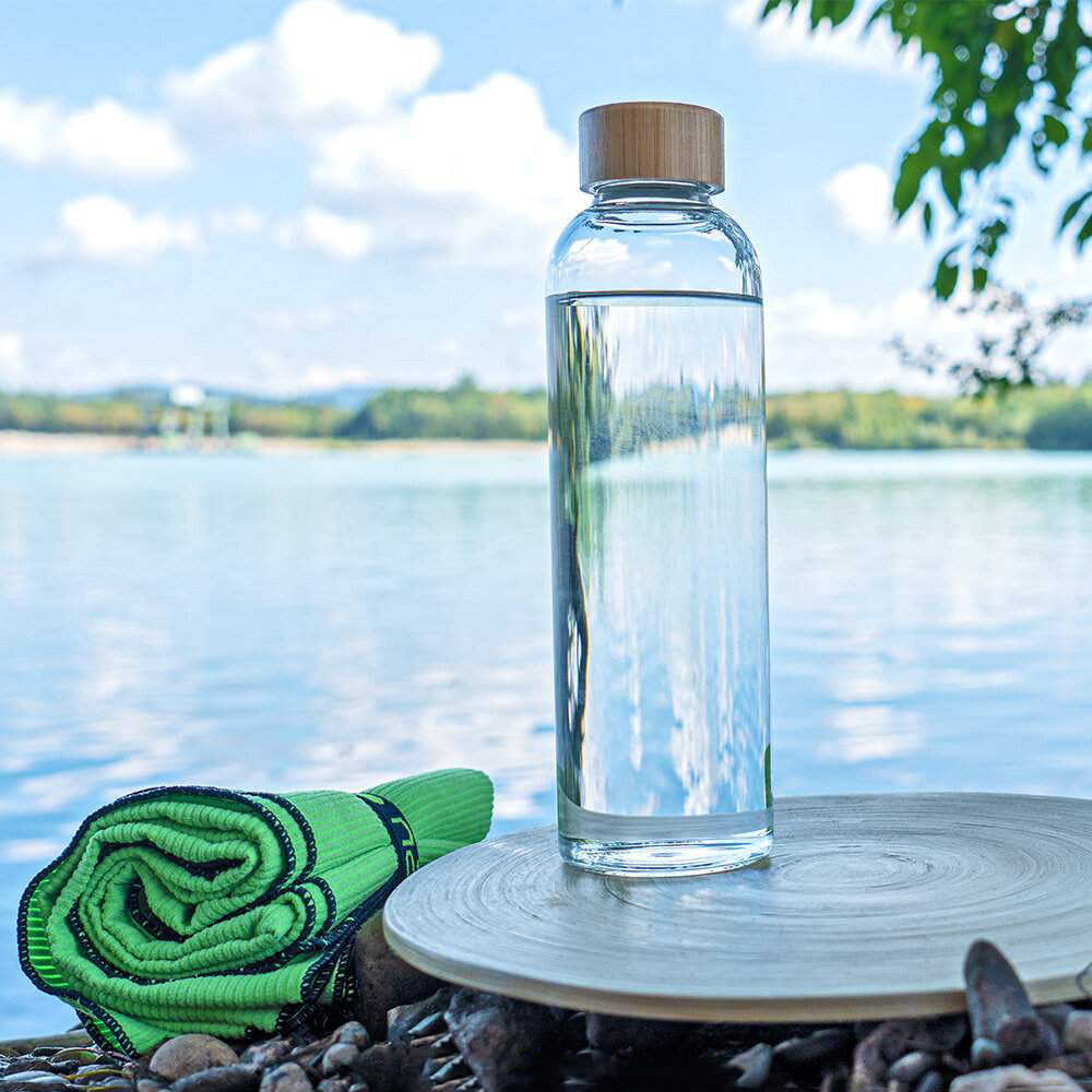Lotus Vita Glas-Trinkflasche 580ml Outdoor Wasser