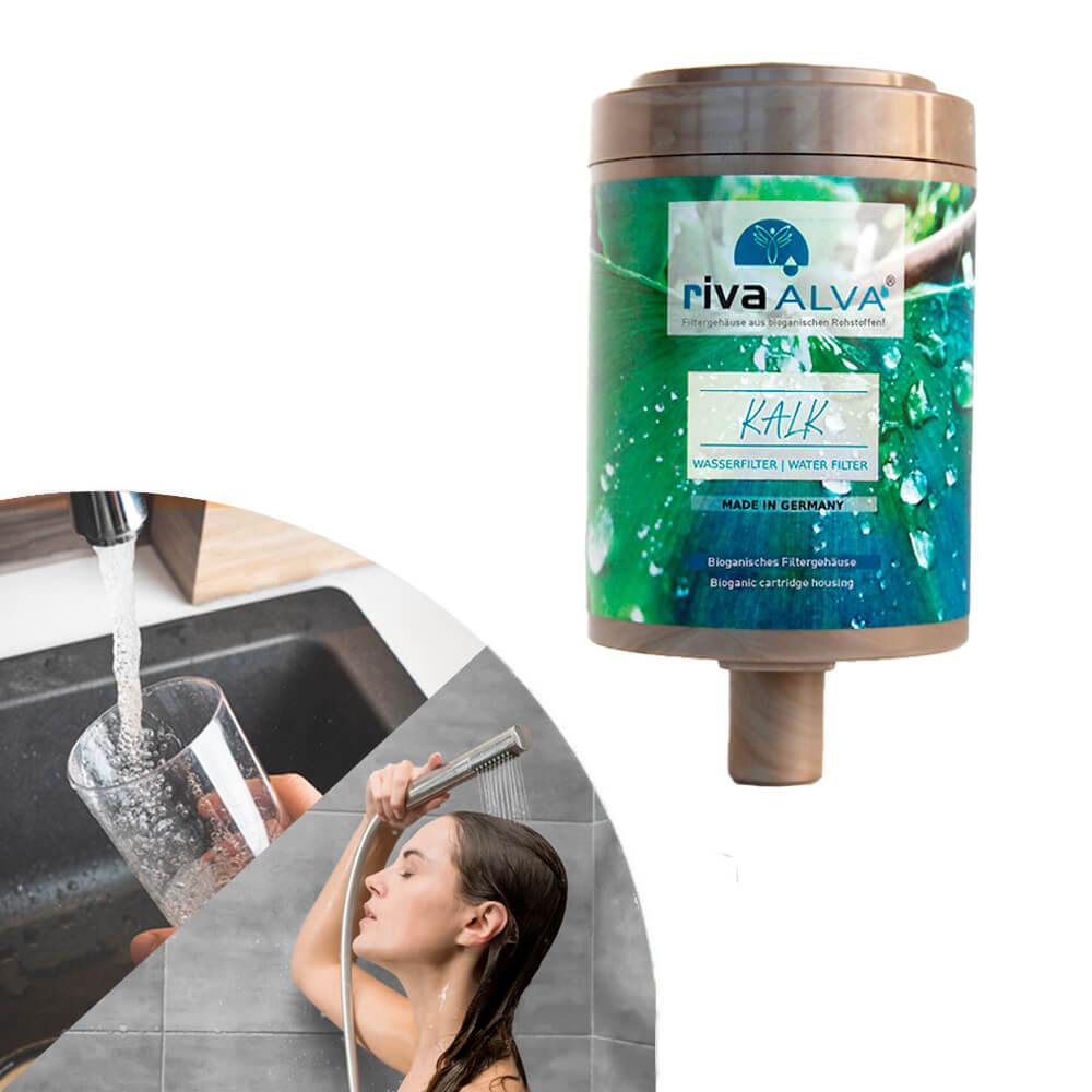 rivaALVA Kalk Ersatzkartusche | Trinkwasserfilter und Duschfilter Cover