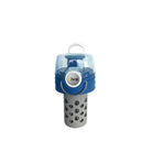 riva PURA Outdoor Wasserfilterflasche 1 Liter - Blau Faltbar Deckel mit Kartusche