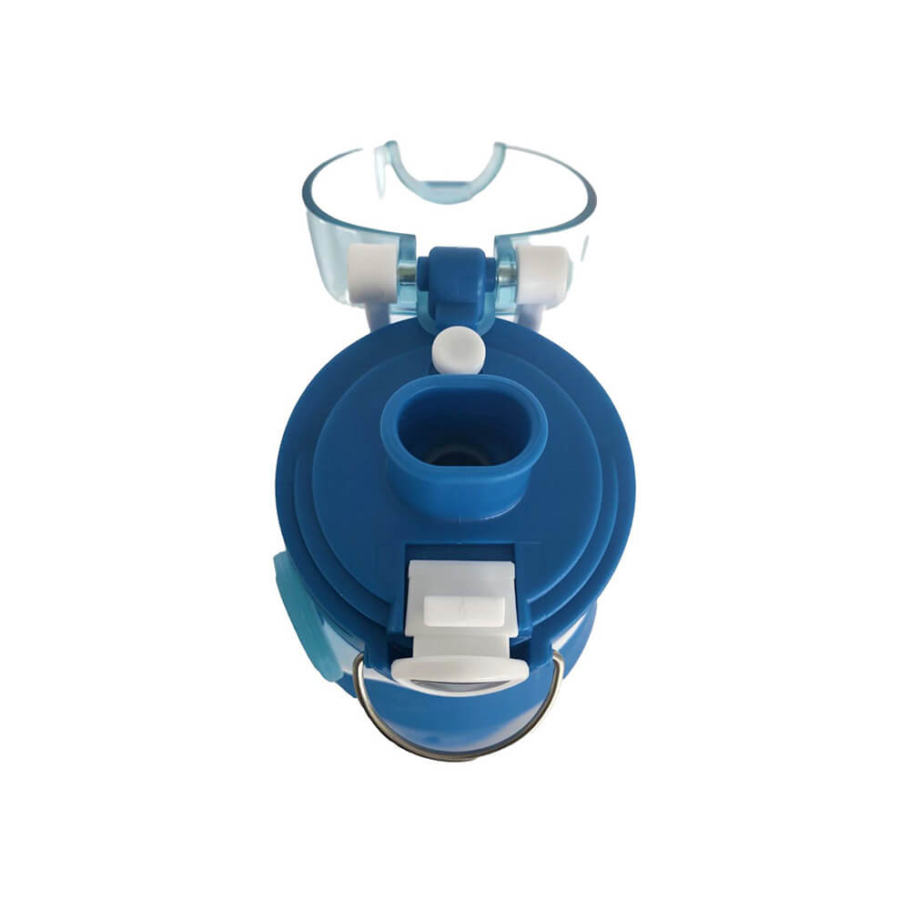 riva PURA Outdoor Wasserfilterflasche 1 Liter - Blau Faltbar oben